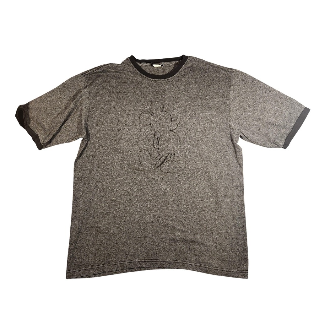 Disney Mickey Mouse Shirt Mens Medium Gray Crewneck Vintage Graphic Made in USA